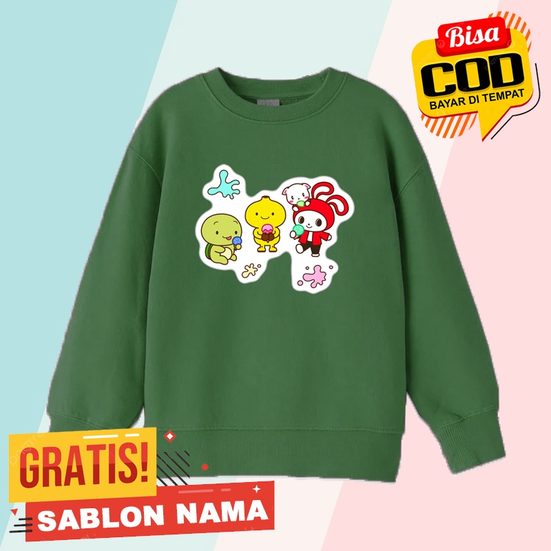 MAIZEN JJ MAIZEN MIKEY CHARACTER FAMILY MOTIF CHILDRENS HOODIE SWETER JACKET