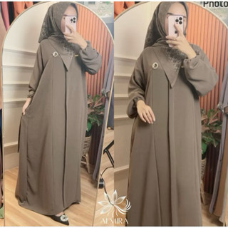PGMT • ABAYA ELSHIRA ADIBA DRESS GAMIS CRINKLE AIRFLOW