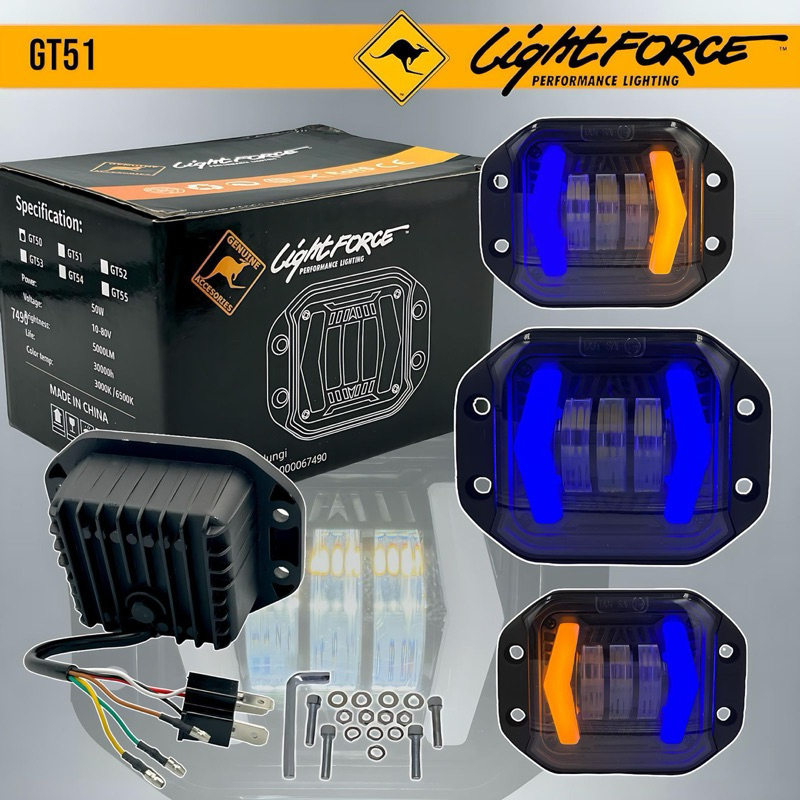 ไฟหน้า LED/ฝาครอบไฟเดย์ไลท์ 2LISA/3LISA สว่างมาก KLX/CRF/WRR