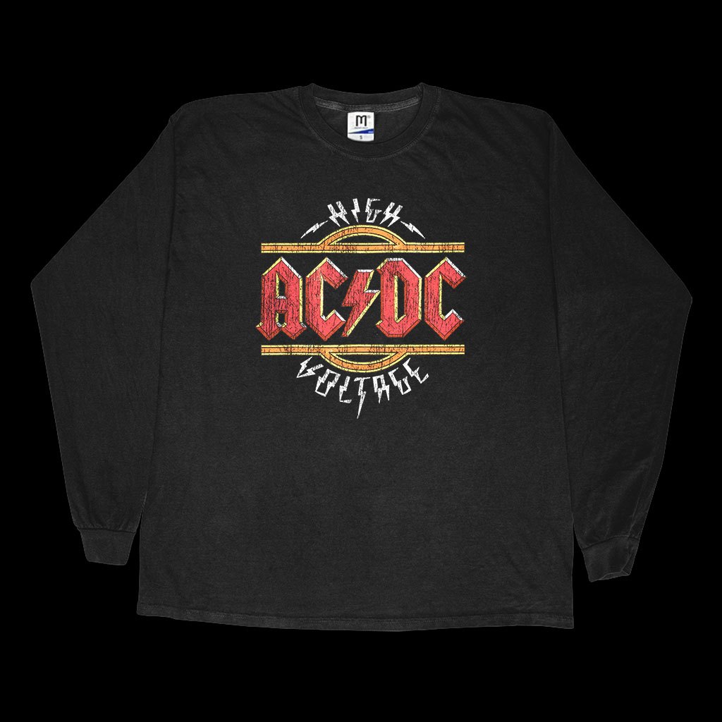 Ac/dc High Voltage - เสื้อยืดวงแขนยาว - เสื้อยืดวงวินเทจ