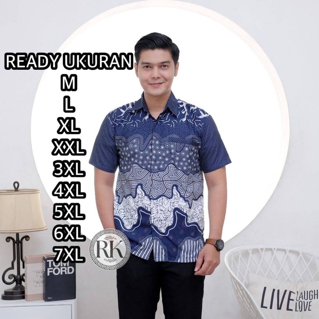 Ml XL XXL 3L 4L 5L ผ้าบาติกผู้ชายจัมโบ้ล่าสุด