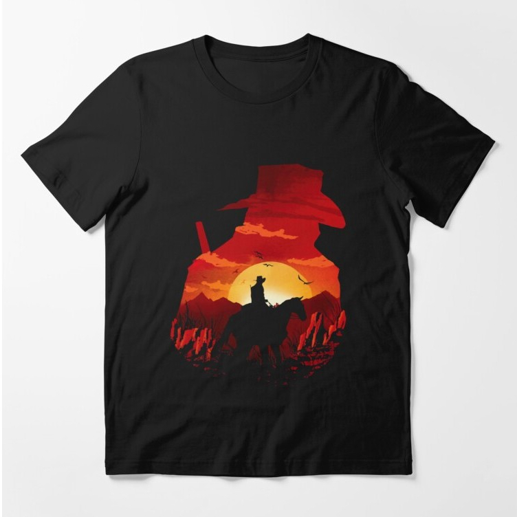 Game Red Logo Red T-shirt Game dead redemption T-shirt