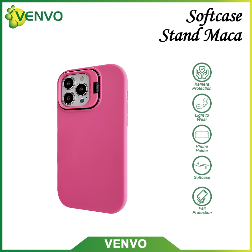 VENVO - VV56 Case Stand Maca Oppo A78 4G A83 A98 5G A59 F1S F5 F7 F9 A5S A7 A11K A12 F11 Pro F11 Ren