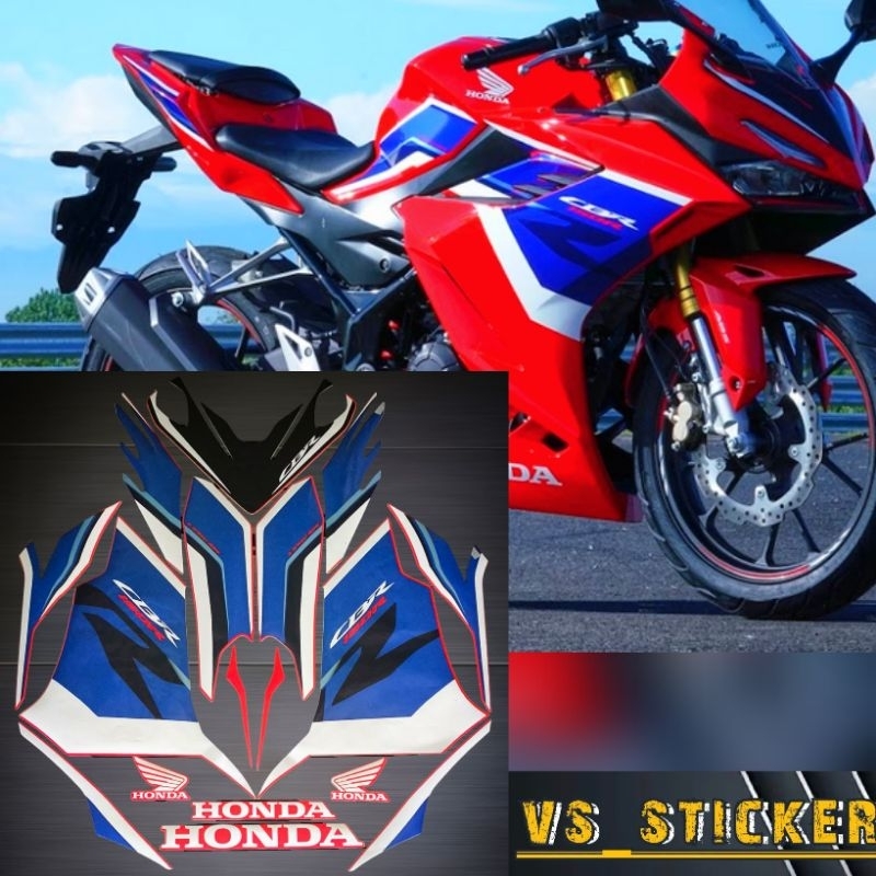 MERAH STANDARD STRIPING LIST สําหรับ HONDA CBR150R CBR 150R 2021 MOTORCYCLE RED BLUE