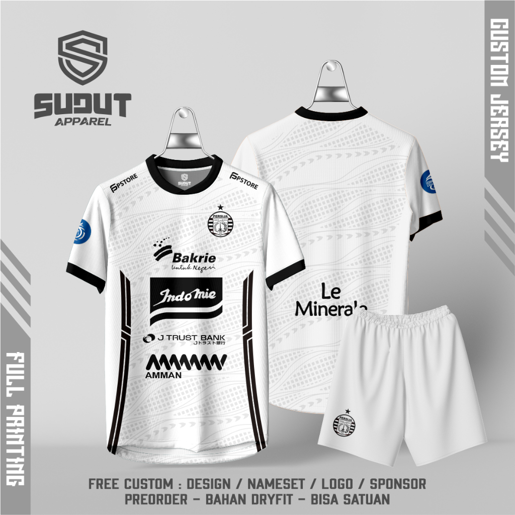 FANTASY P3RS1J4 AWAY CUSTOM FOOTBALL JERSEY 2024-2025 FULL PRINTING