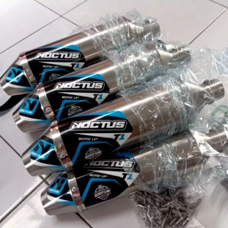 38 มม. Canister ท่อไอเสียเฉพาะท่อเปิด Noctus T1 ท่อไอเสีย racing