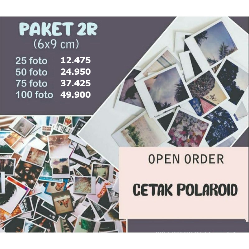 พิมพ์ 2R POLAROID STYLE PHOTOS