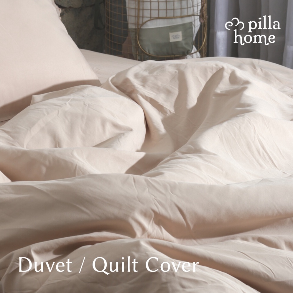 Katun ที่น่าสนใจ Pilla Home ผ้านวมผ้านวม Essential เดี่ยวผ้านวมคู่ Bedcover ผ้าฝ้ายความงาม Fluffy ผ้
