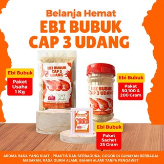 Udang Ebi Bubuk Murni Praktis Higienis enak Untuk Pelengkap Masakan Bumbu Dapur