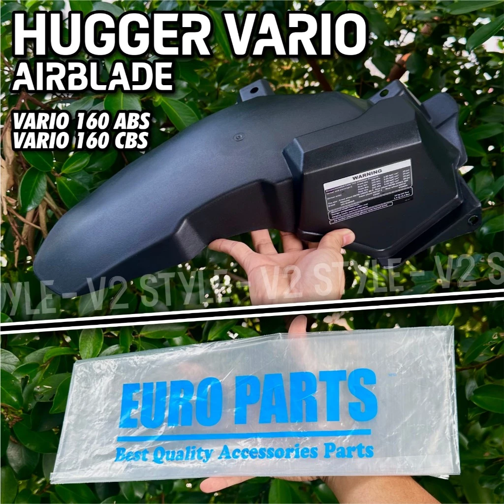HUGGER VARIO 160 ABS CBS KEYLESS ISS ใต้พลาสติก V160 HUGER AIR BLADE HONDA PNP HAGER VARIO160 ปี 2022 - 2024 ต้นฉบับ EUROPARTS THICK ABS พลาสติก HUNGER คลิกบังโคลนบังโคลนบังโคลน 160 ใบ