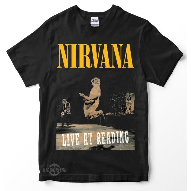 เสื้อยืด NIRVANA LIVE AT READING เสื้อยืดวง Nirvana kurt cogain grunge