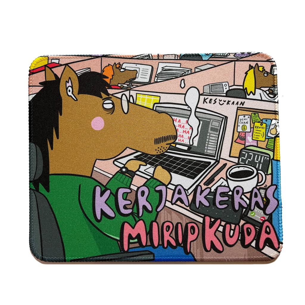 แผ่นรองเมาส์ HARD WORK LIKE THE HORSE