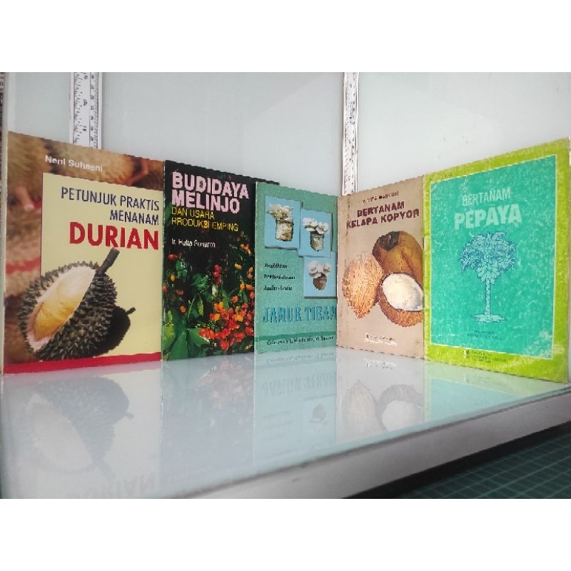 FARMING BOOK COLLECTION, MUSHROOM CULTIVATION, MELINJO, PAPAYA, DURIAN