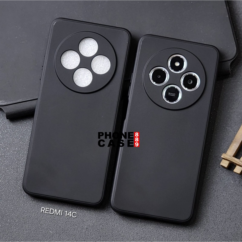 REDMI 14C CASE MACAROON BLACK SQ CASE สีดํา REDMI 14C