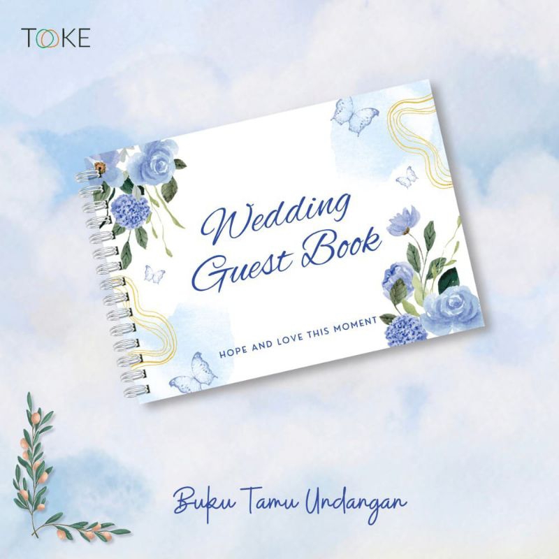 AESTTHETIC WEDDING GUEST BOOK / คําแนะนํา / คําแนะนําหนังสือสะดวก 10 แผ่น 320 NAMES