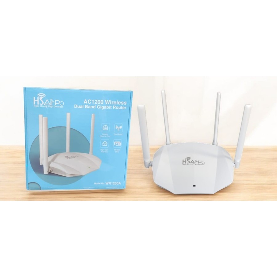 HSAIRPO WR1200A DUAL BAND GIGABIT WIFI ROUTER AC1200