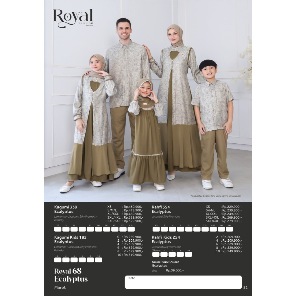 Royal Family Srimbit 68 Eucalyptus Ethica 2025