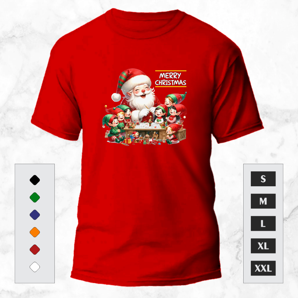 GANTUNGAN FREE KEYCHAIN - เสื้อยืดคริสต์มาส - เสื้อยืด MERRY CHRISTMAS - เสื้อยืด SANTA PICTURE SUIT
