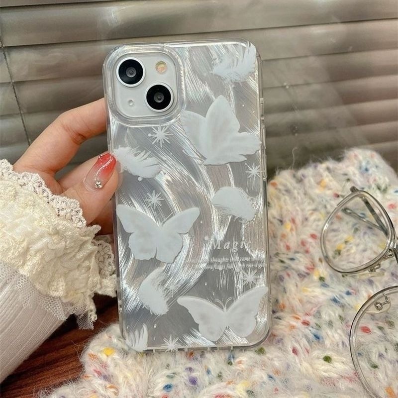 YX157 สําหรับ Oppo A71 A74 A78 A9 A98 F1S F5 F7 F11 RENO 4 4F 5F 6 7 7Z 8T 10 11F ผีเสื้อ Aesthetic 