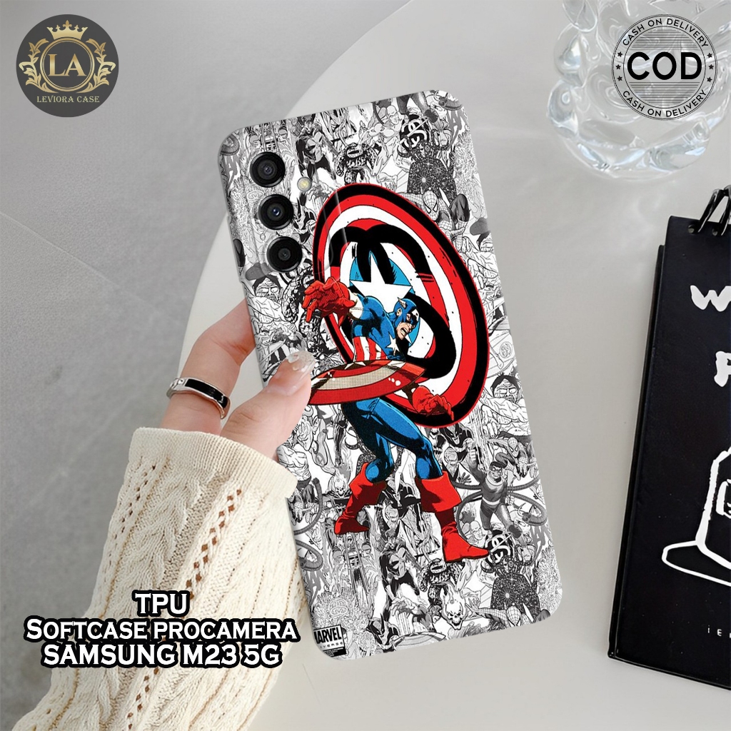 HP เคส Samsung M23 5G รุ่นล่าสุด - เคส Leviora - เคสแฟชั่น Spiderman - Samsung M23 5G Softcase - เคส