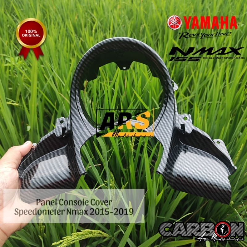 Nmax Old Carbon WTP ฝาครอบเรือนไมล์ แผงคอนโซล Twill Kevlar Motif