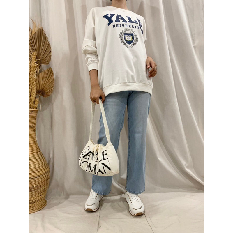 เสื้อสเวตเตอร์ผู้หญิง Yale Batwing Pth