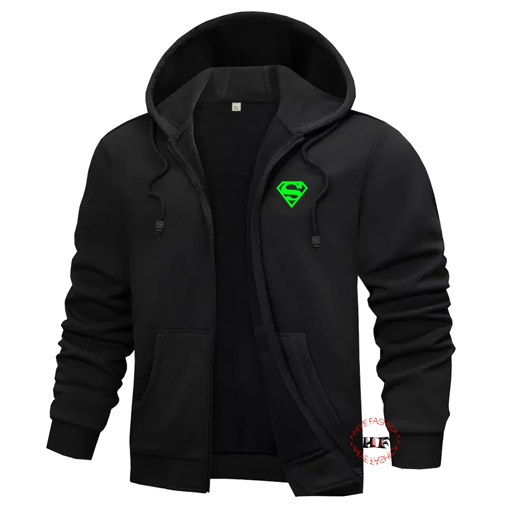 Haye Fashion - เสื้อแจ็คเก็ตซิป Superman Stabilo Jacket ผู้ชาย/ผู้หญิงเสื้อแจ็คเก็ตหนา