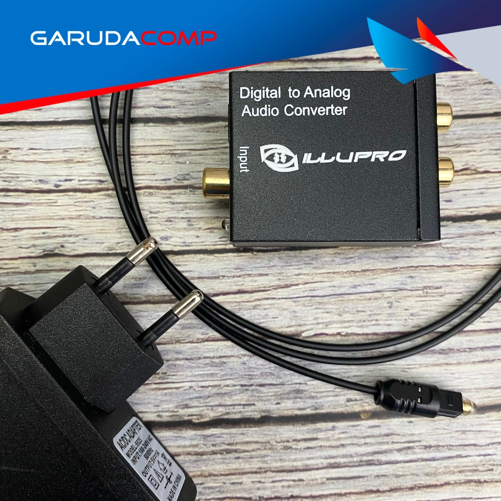 ILUPRO Optical To RCA Audio Converter Illupro Digital To Analog Audio Converter