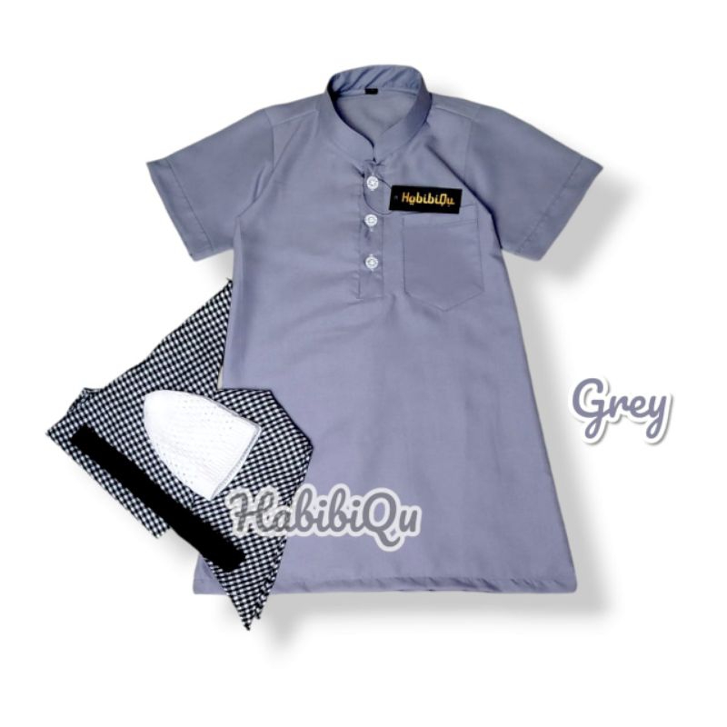 Baju GAMIS KOKO BABY PLAIN SET TORBAN 0-2 ปี BABY ROBES BABY GAMIS PLAIN BABY SHORT SLEEVES