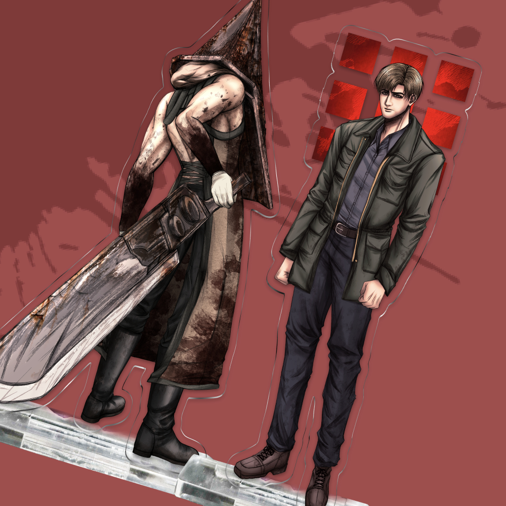 Silent Hill 2 Standee 20cm (หัวพีระมิด, James Sunderland Fanmerch โดย maruzhenn)