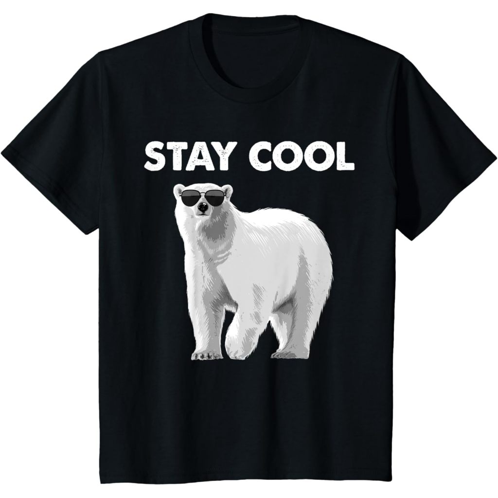 Cool Polar Bear Design สําหรับผู้ชายผู้หญิงเด็ก Polar Bear Lover เสื้อยืด
