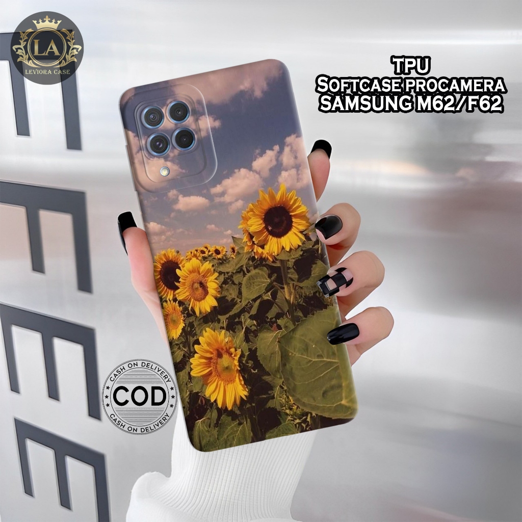 เคส HP Samsung M62 / F62 ล่าสุด - เคส Leviora - เคสดอกไม้แฟชั่น - Samsung M62 / F62 Softcase - เคสกล