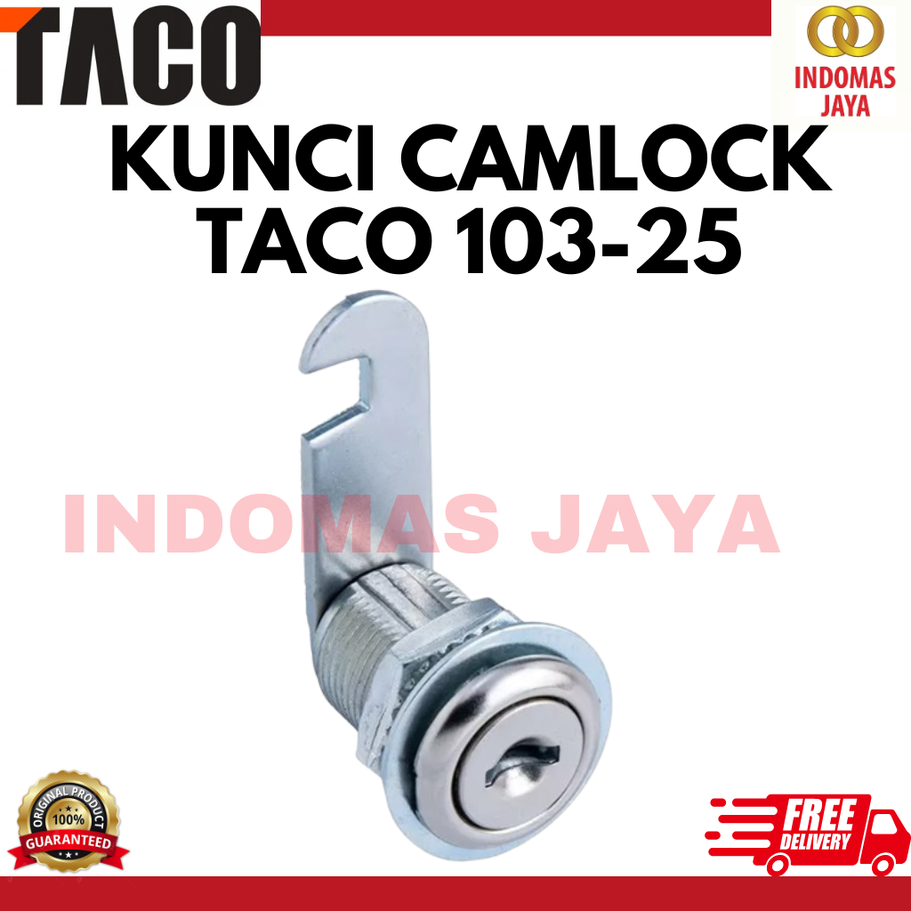 Taco 103-25 Camlock Lock / Locker Locker Lock / Taco TL 103 Drawer Lock - 25MM