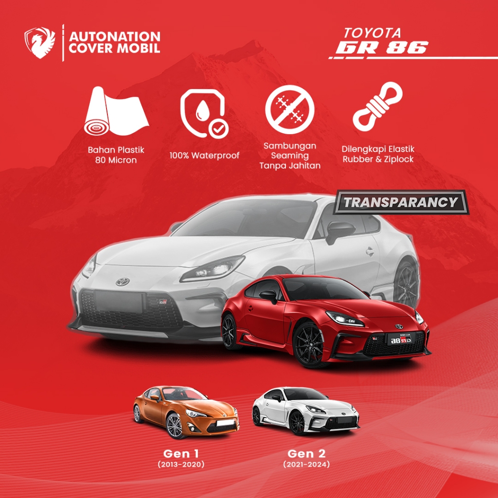 Automation Garage – ผ้าคลุมรถแบบใส Toyota GR 86