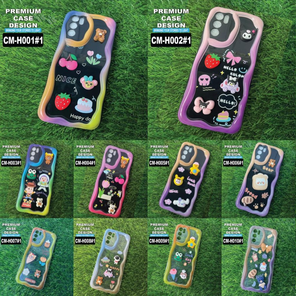 REDMI 6A/5A/4A CASE 3D RISED PICTURE MOTIF CODE CM H001-H010 ใหม่ (MACC)
