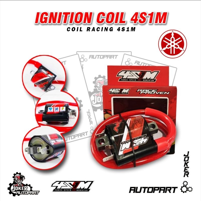 Racing Coil 4S1M Nmax Aerox Lexi Xmax Vixion R15 R25 Jupiter Coil ฉีด