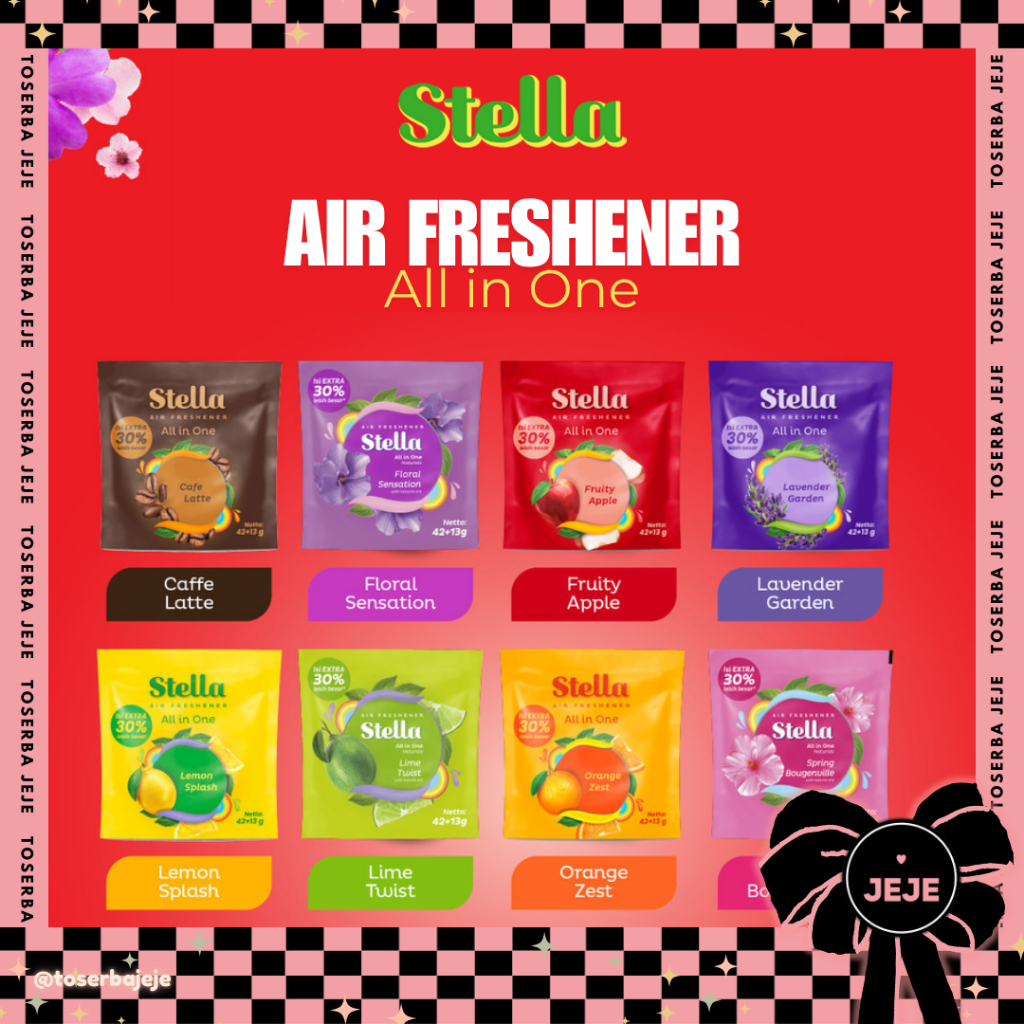 STELLA All in One น้ําหอมปรับอากาศ 42+13gr | น้ําหอมปรับอากาศแบบแขวน