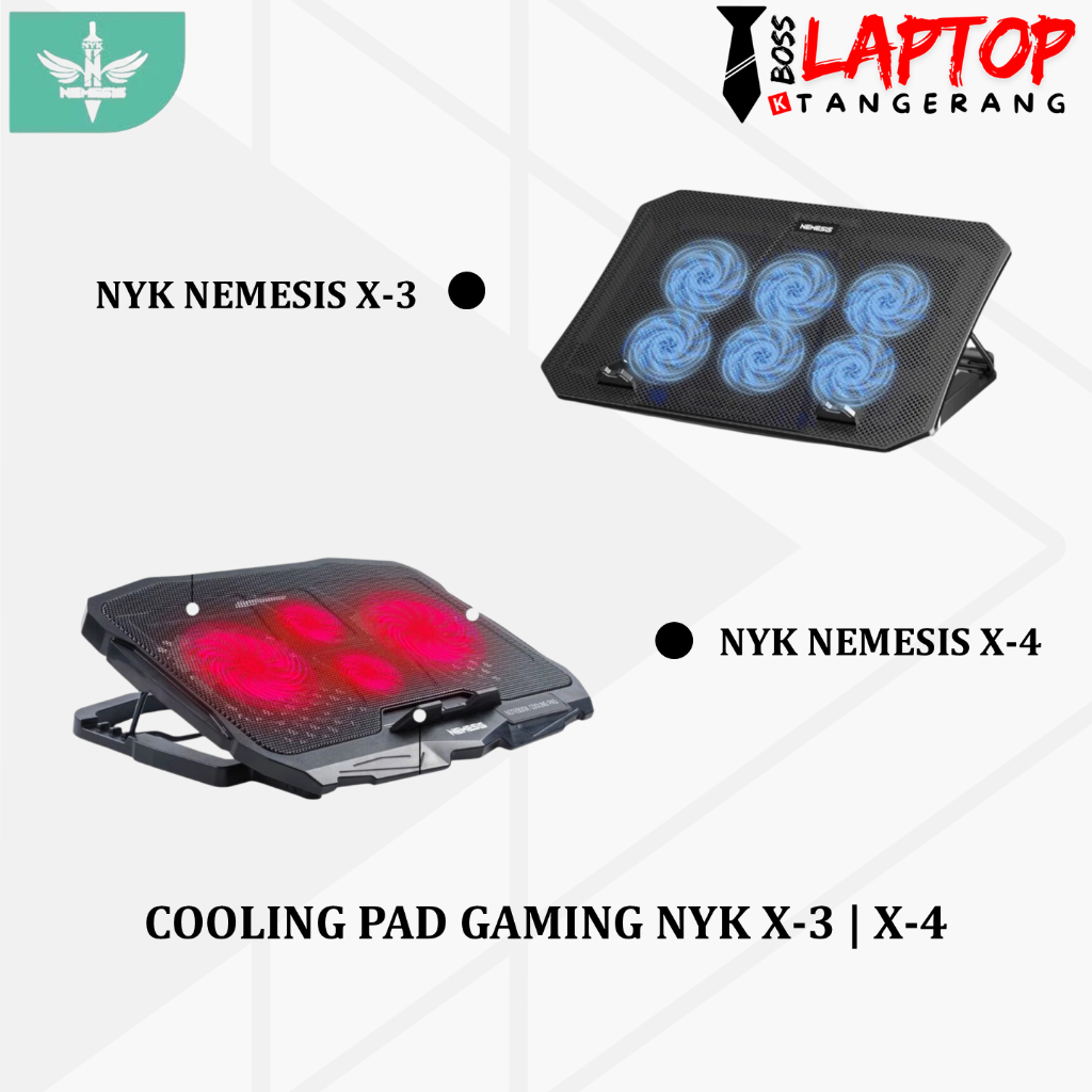 NYK NEMESIS X-3 GAMING COOLING PAD WINTERSTORM / X-4 STROM BREAKER ใหม่ล่าสุด