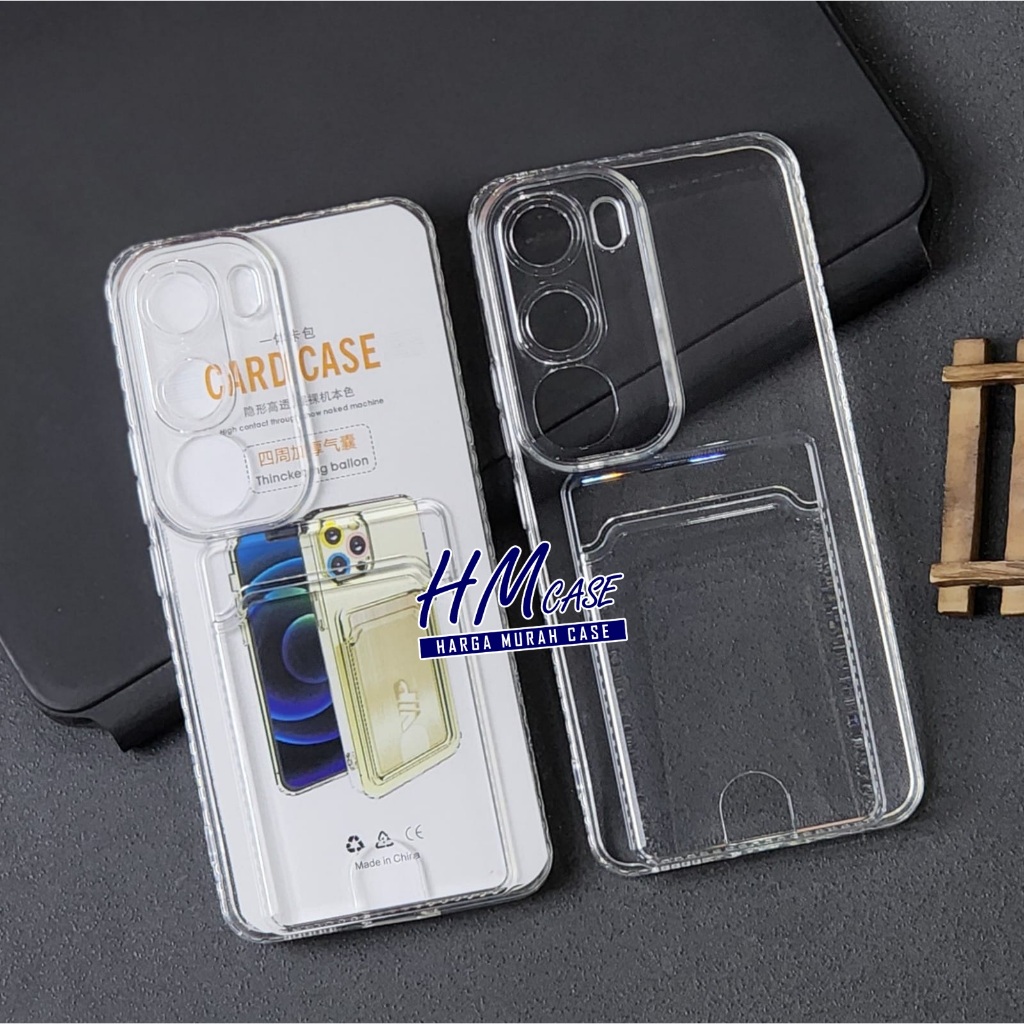 Vivo V40 Lite Case Card Slot / Clear Card Case Vivo V40 Lite