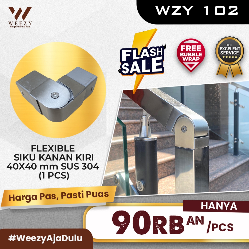 Siku Weezy 102 อุปกรณ์เสริมแบบยืดหยุ่นขวาถึงข้อศอกด้านซ้าย สแตนเลส SUS 304