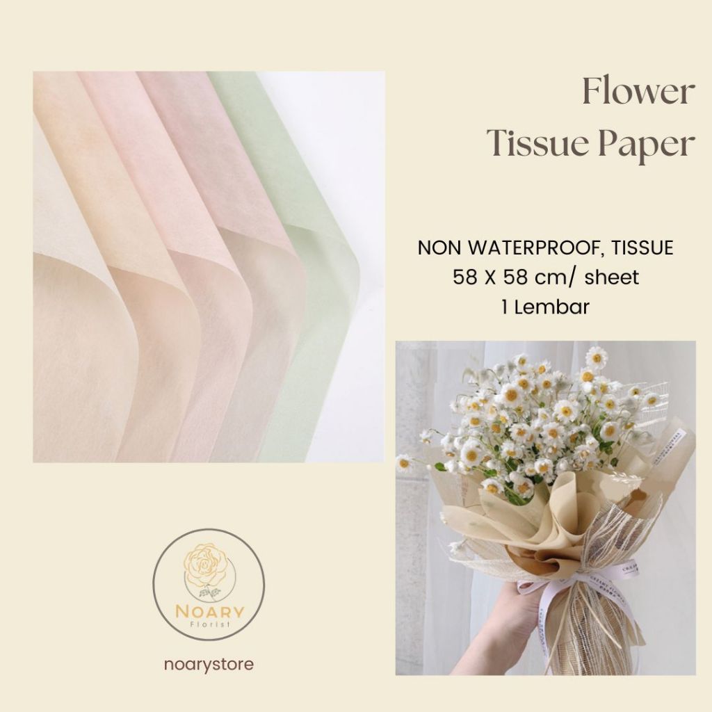 KATUN FLOWER TISSUE PAPER / Cotton Roll / Roll Cloth / Tissue Paper / Cotton Cloth / Flower Wrap Clo