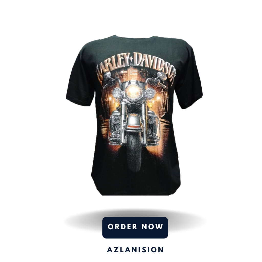 HARLEY MOTORCYCLE MOTIF DISTRO เสื้อยืด แขนสั้น ผู้ใหญ่ ROUND COLLAR