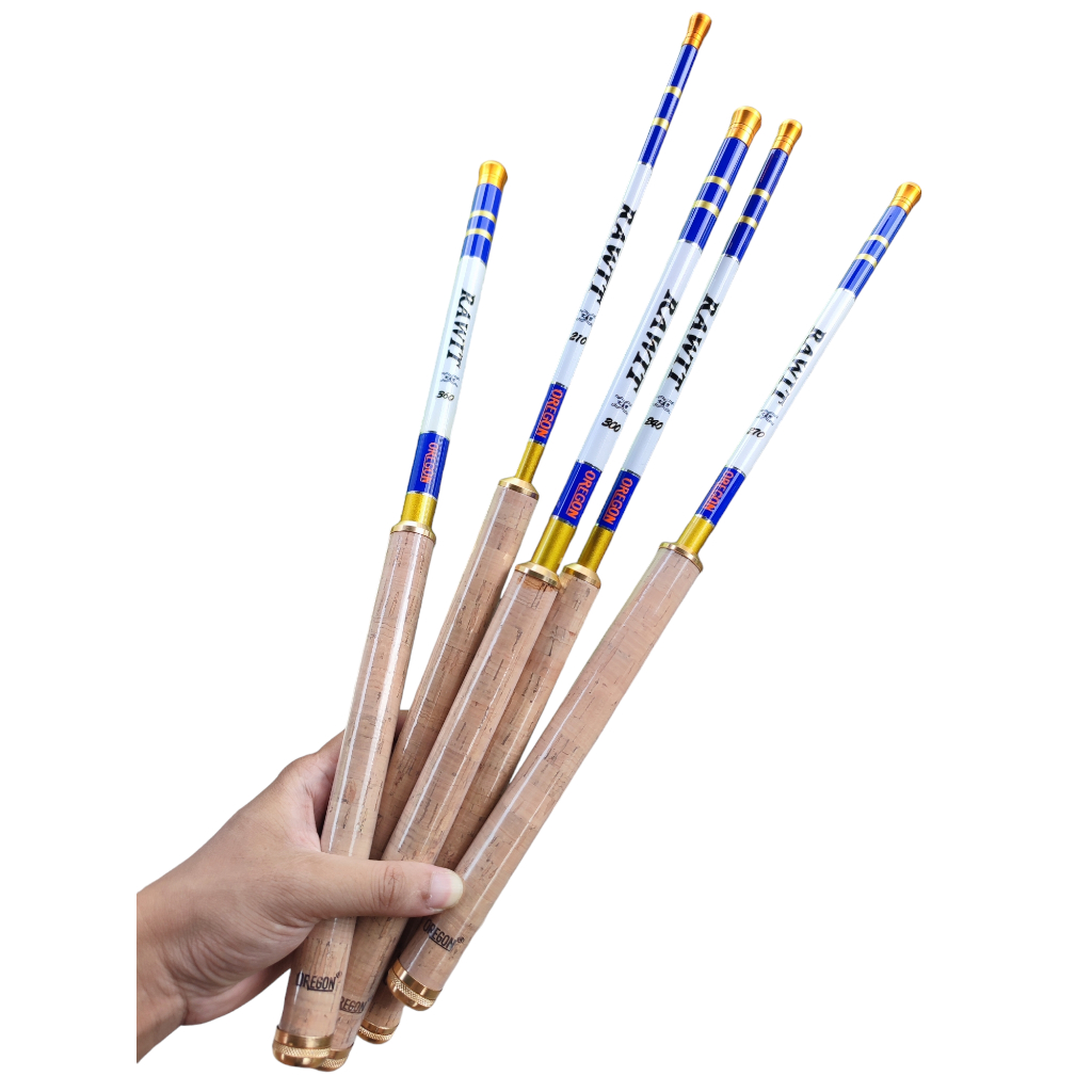 Rawit tenkara Carbon แท่งแข็ง, ส่วนแข็งสั้น, ด้ามโฟมไม้ก๊อกแข็งแรง