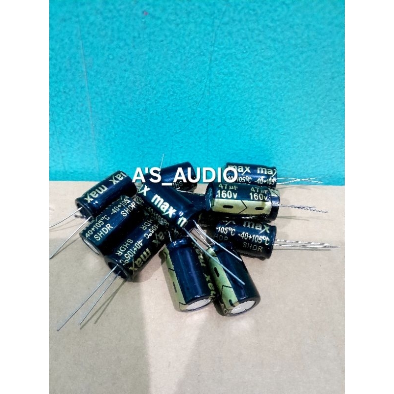 ELCO CAPACITOR 47UF 160V MAX.1 ชิ้น