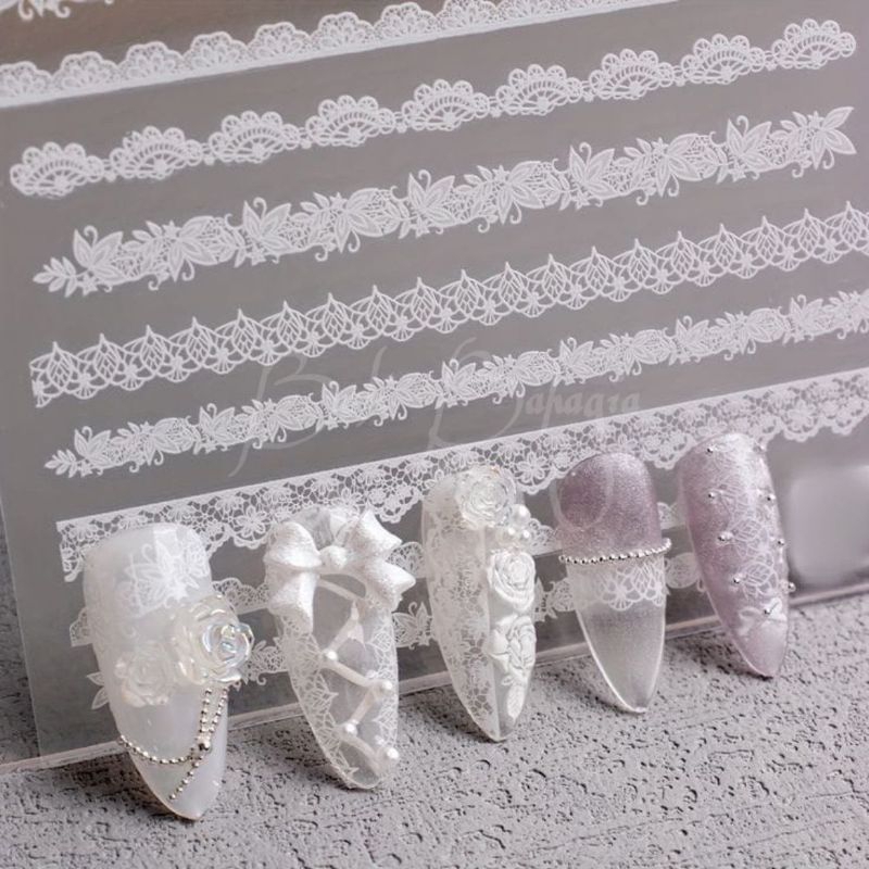 Coquette Lace Nail Sticker Nail Art Lace Nail Sticker