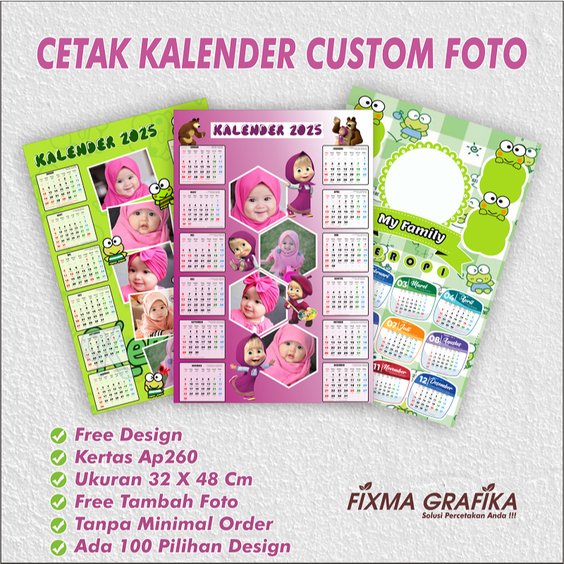 CUSTOM CALENDAR 2025 ALMENAK CHARACTER CALENDAR