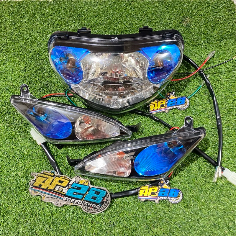 MIO SPORTY 5TL HEADLIGHT และ TURN SIGNAL REFLCTOR (QUEEN MODEL - MIO MX THAILAND) / ด้านหน้าไฟหน้าและไฟป้ายที่กําหนดเองสําหรับ MIO SPORTY 5TL QUEEN รุ่น (CUSTOM)