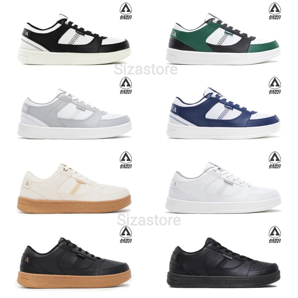 Aerostreet Hoops Low 2.0 Series 37-44 รองเท้าผ้าใบลําลองสําหรับผู้ชายและผู้หญิง