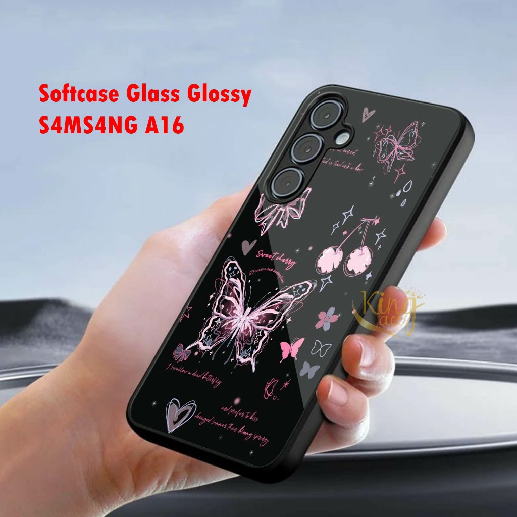 HP Samsung A16 2024 เคสโทรศัพท์ Softcase Glass Glossy Samsung A16 2024 เคสโทรศัพท์ Samsung A16 2024-