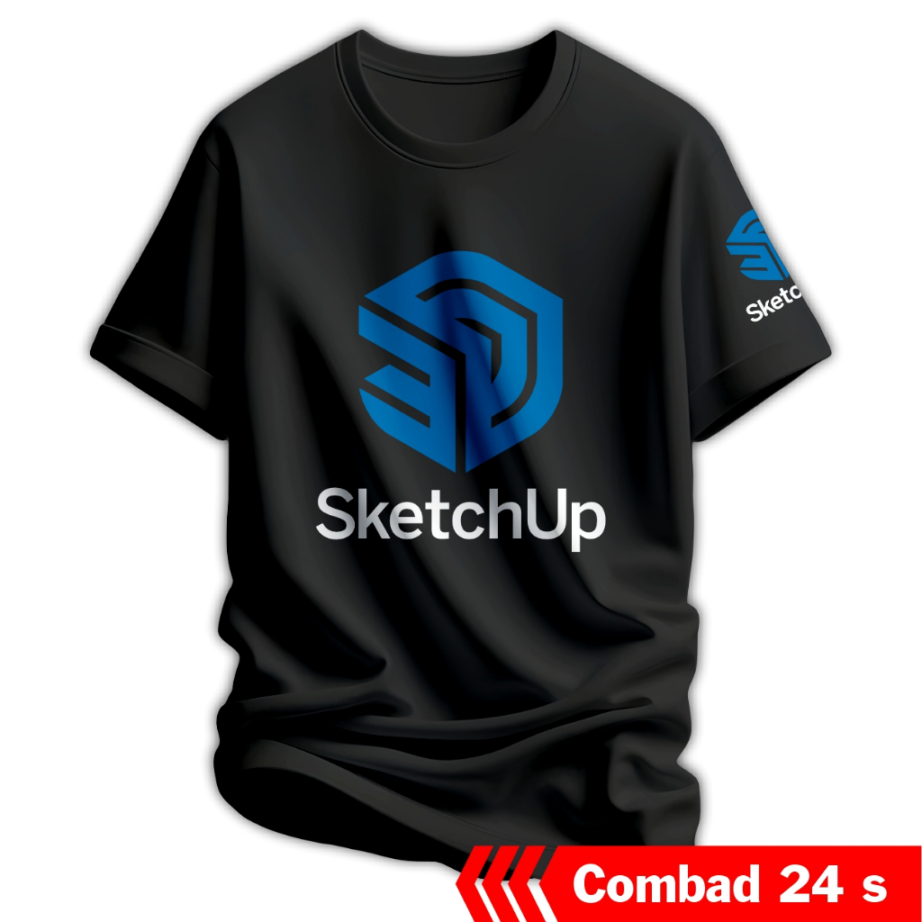 Designer Software Combad 24s 30s เสื้อยืด Cool เสื้อยืด Distro เสื้อยืด SKETCHUP Enscape เสื้อยืด